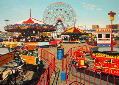 Don Jacot - Carousels - Oil on canvas - 1992 -