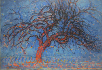 Evening.The red tree. 1908-1910