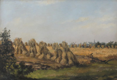Sheaves of Rye in the field. -1892-