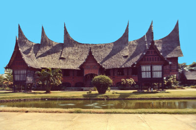  Taman Mini Indonesia. Minangkabau house