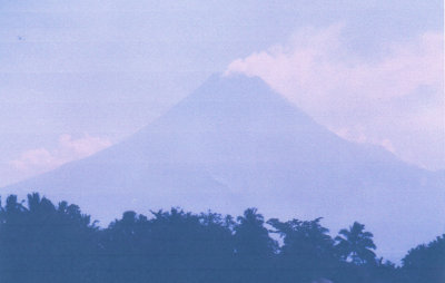 Silhouet of the Merapi.