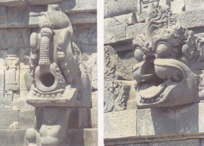 Relief panels at Borobudur