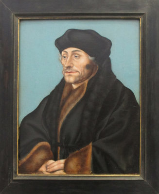 Lucas Cranach. Portrait of Desiderius Erasmus. Circa 1530-1536.
