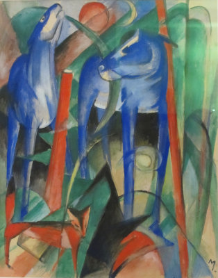 Franz Marc. The creation of  the horses. 1913.