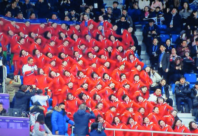  Cheerleaders from North Korea.