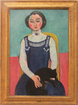 Henri Matisse. Girl with black cat. 1910.