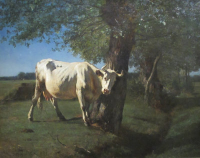 Constant Troyon. Cow scratching itself. 1859.