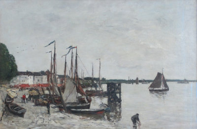Eugne Boudin. Port of Antwerp. 1875