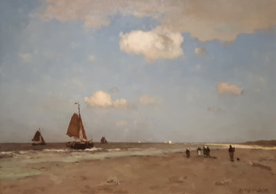 Jan Hendrik Weissenbruch. View of the beach.