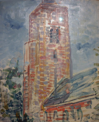 Piet Mondriaan. Church at Oostkapelle. 1909.