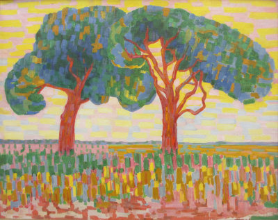 Jacoba van Heemskerck. Two trees. 1908-1910.