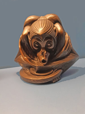 Joseph Mendes da Costa. Sculpture Blowing Monkey.