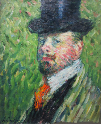 Self portrait with top hat. 1904.