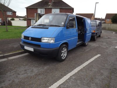 VW T4 PALE BLUE