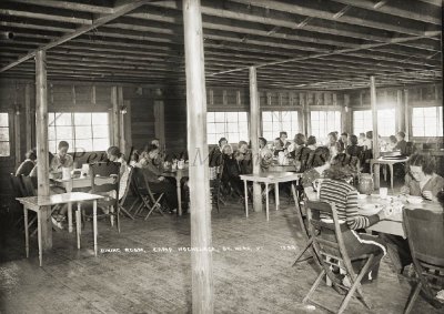 Dining Room, Camp Hochelaga, South Hero, VT. 1239.