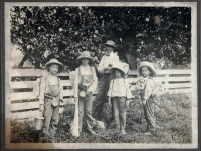 Landis Under High Bridge Ky. Three weeks hike 1910