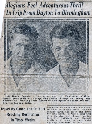 Collegians Feel Adventurous Thrill In Trip From Dayton To Birmingham (1927)