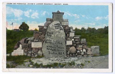 Cairn on Pinnacle, Jacob's Ladder Roadway, Becket, Mass.