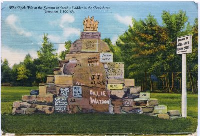 The Rock Pile at the Summit of Jacob's Ladder (Jacob's Ladder Mass. 1937 folder)