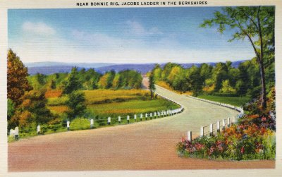 Near Bonnie Rig, Jacobs Ladder in the Berkshires (Jacobs Ladder Mass. 1937 folder)