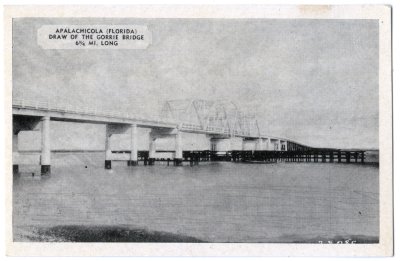 Apalachicola (Florida) Draw of the Gorrie Bridge 6 3-4 Mi. Long