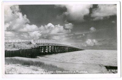 Gorrie Bridge - 6 3-4 Miles Long - Apalachicola Florida 2-B-85