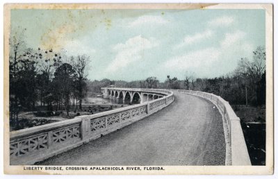 Liberty Bridge, crossing Apalachicola River, Florida.