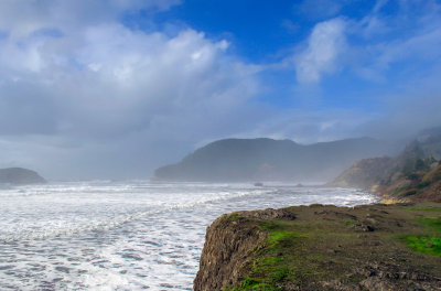 Salt spray along Pistol River SP