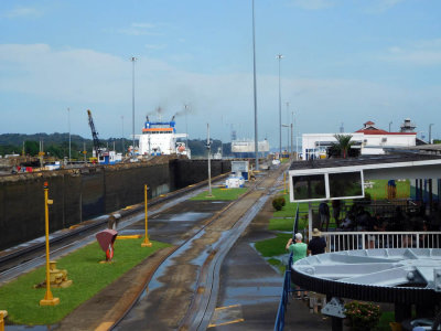 Coming into Gatun Locks