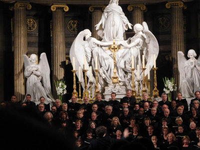 Re-enactment of Chopin's funeral, Mozart's Requiem