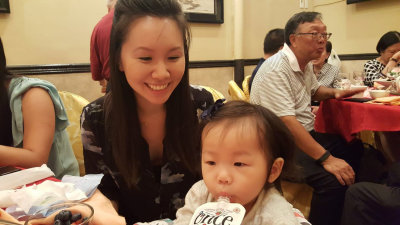 Ashley Fong Tri and daughter Charlotte