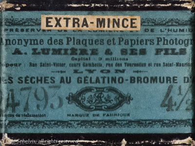 Plaques sches au Gelatino-Bromuro d'argent 4.5x6 cm