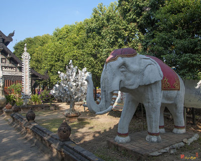 Wat Lok Molee Silver Bodhi Tree and Elephant (DTHCM0500)