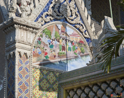 Wat Tsai Tile Painting on Phra Ubosot Gate (DTHB0833)