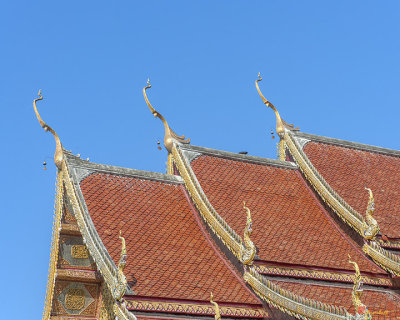 Wat Cheatawan Phra Wihan Roof Chofah and Naga (DTHCM1192)