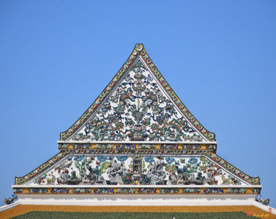 Wat Ratcha Orasaram Phra Ubosot Gable (DTHB0427)