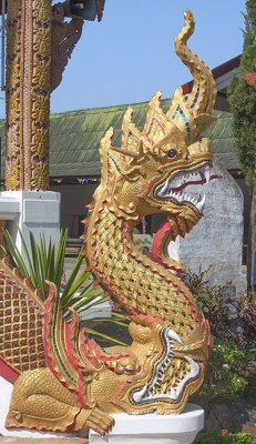 Wat Pa Koi Tai Phra Wihan Makara and Naga (DTHCM1465)