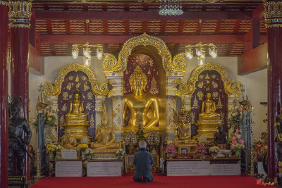 Wat Pa Dara Phirom Phra Chulamani Si Borommathat (Ho Kaeo) Buddha Images (DTHCM1609)