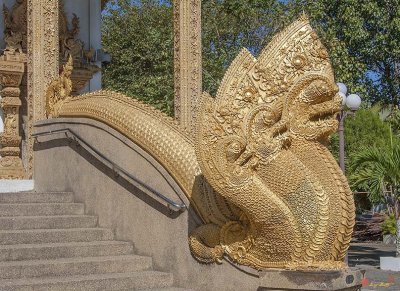 Wat Kumpa Pradit Phra Wihan Makara and Five-headed Naga (DTHCM1665)