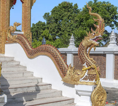 Wat Mae Tao Hai Phra Ubosot Makara and Naga (DTHCM1802)