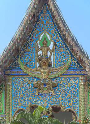 Wat Chedi Mae Krua Gable of Wihan to Honor His Majesty (DTHCM1858)