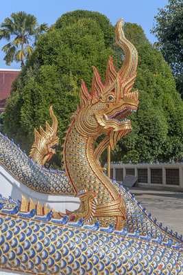 Wat Si Ngam Phra Wihan Makara and Naga (DTHCM1909)