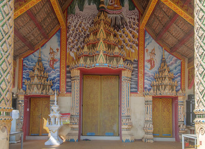 Wat San Pa Sak Phra Wihan Entrance Paintings and Doors (DTHCM2036)