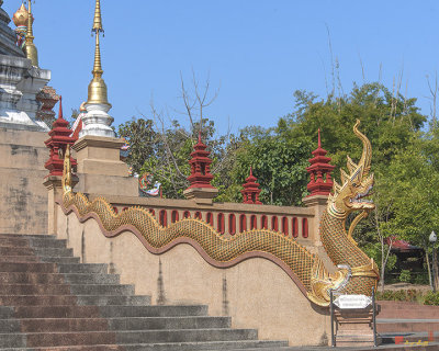 Wat Pa Neramit Mae Taeng Phra Chedi Makara and Naga (DTHCM2051)