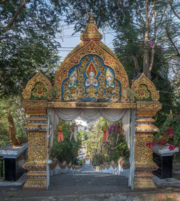 Wat Phra That Doi Saket Lower Terrace Gate and Stairway to Entrance (DTHCM2213)