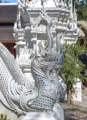 Wat Ram Poeng Phra Ubosot Gallery Makara and Naga Guardian (DTHCM2441)