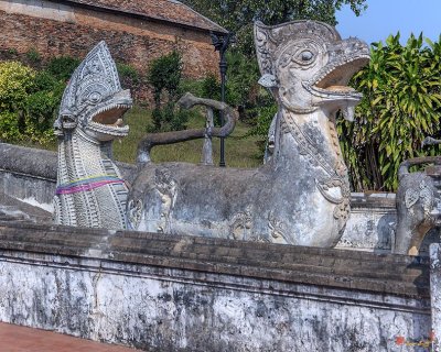 Wat Phra That Lampang Luang Temple Stairway Guardians (DTHLA0028)