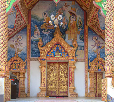 Wat Sob Tan Phra Wihan Entrance Painting and Doors (DTHLA0159)