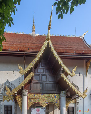 Wat Chedi Luang Phra Wihan Side Entrance Gable (DTHCM2533)