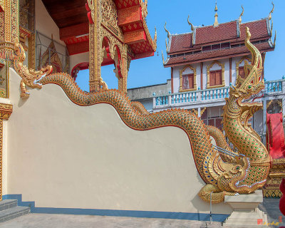 Wat Chai Mongkon Phra Ubosot Makara and Naga Guardian (DTHLU0396)